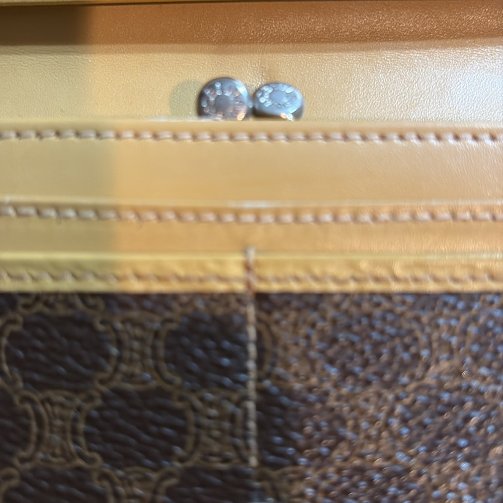 CELINE Vintage Triomphe Macadam Long Bi-fold Wallet - Picture 10 of 13